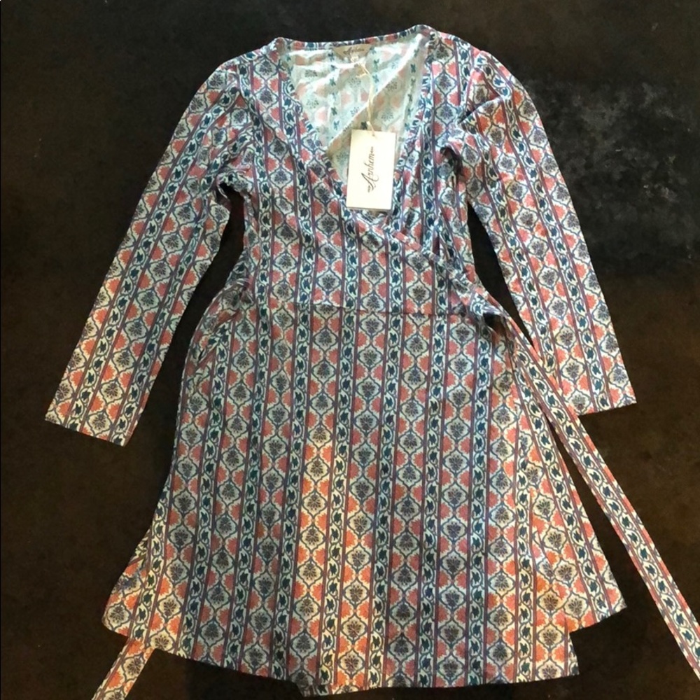 Moroccan Patterned Wrap Dress